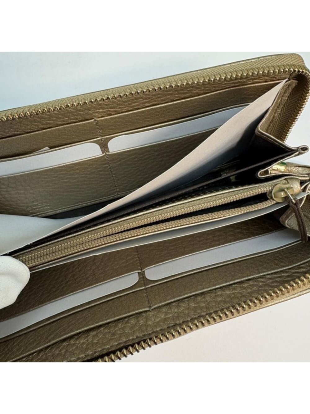 Gucci Soho Round Wallet Gold Leather - Picture 4 of 5